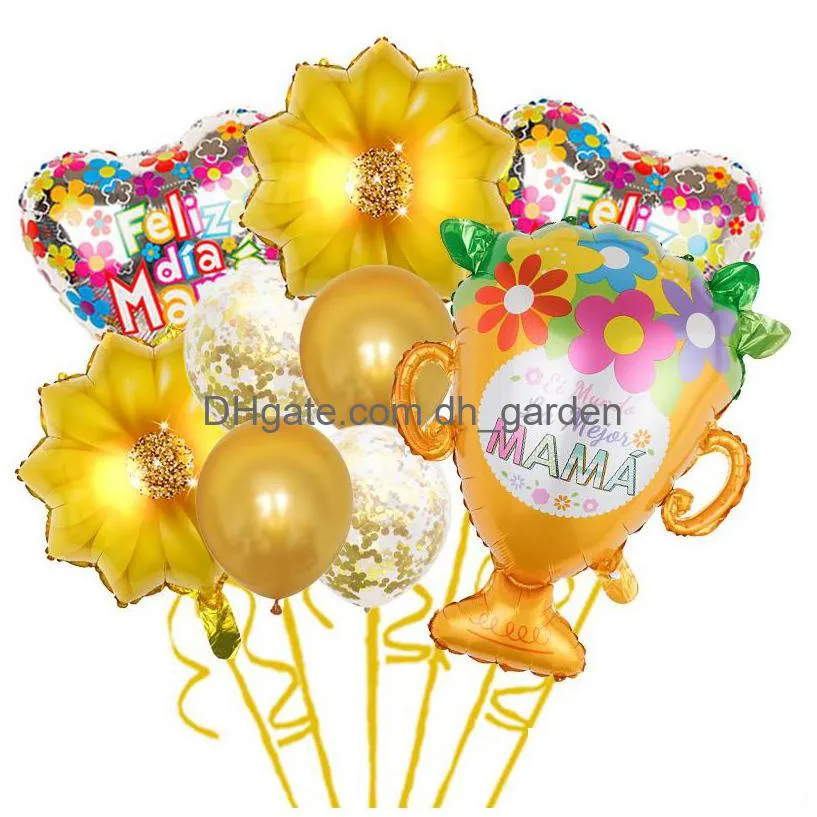 mothers day party theme decorative balloons festive balloon set mom i love you birthday bedroom meaning extraordinary birthday