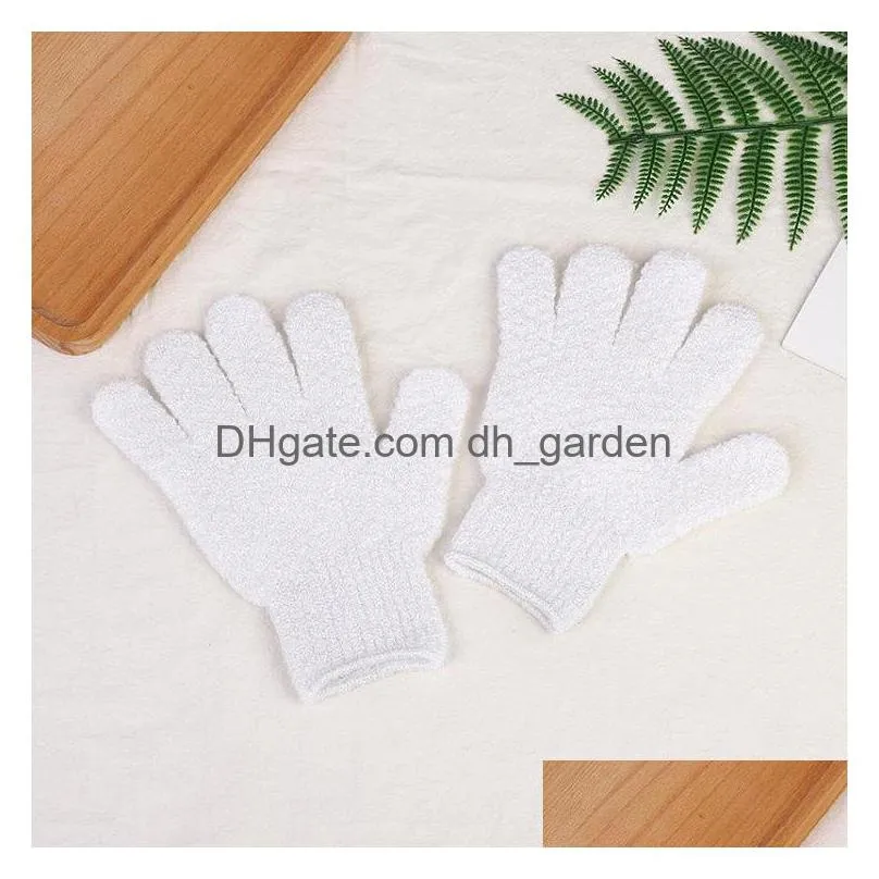 moisturizing spa skin care cloth bath glove mitten exfoliating cleaning gloves cloth scrubber face body t2i51780