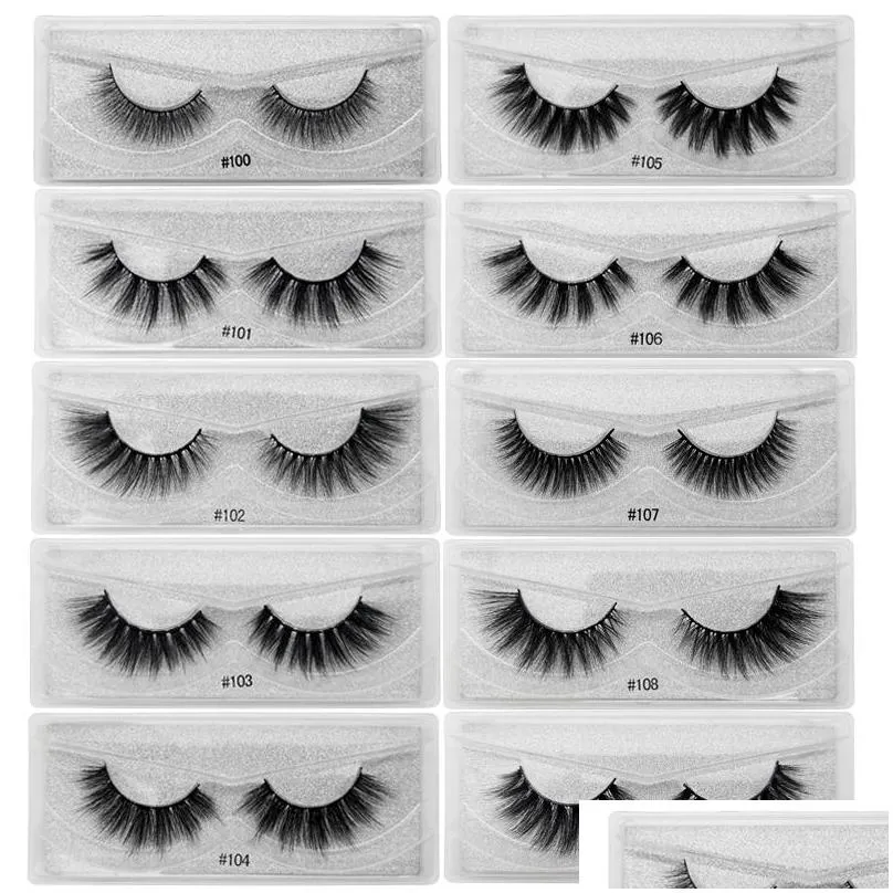 eyelashes wholesale 20/30/50/100 pairs 3d mink lashes natural false eyelashes hand made