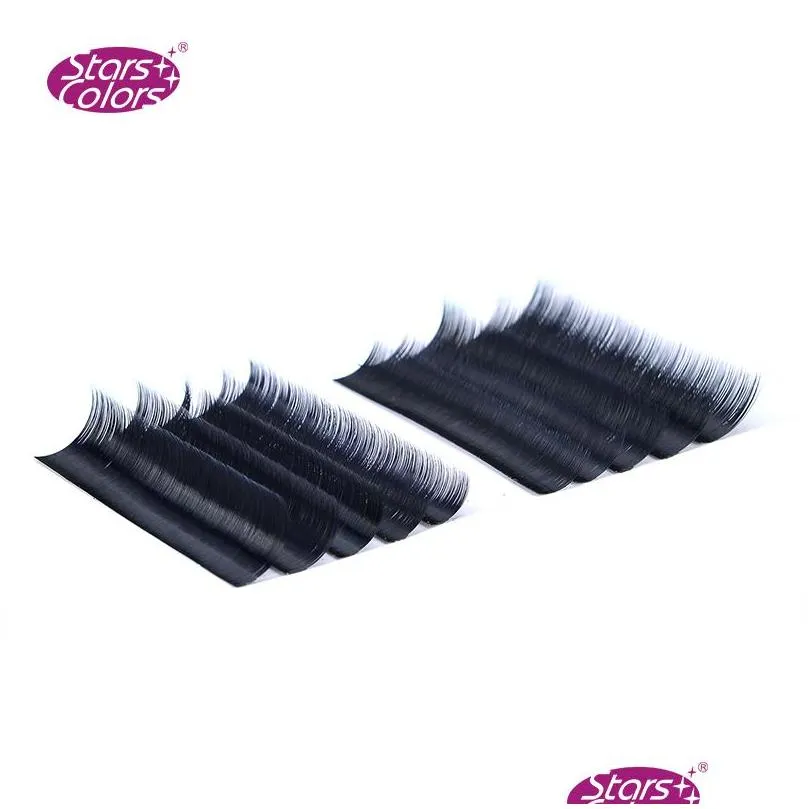 5 boxes faux mink eyelash hollow soft eyelash false lashes high quality single 0.07/0.10/0.15mm thickness makeup extention