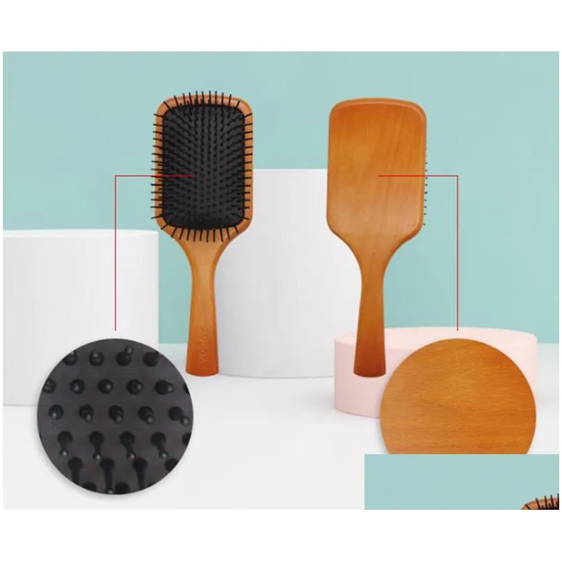 dropshipping a top quality aveda paddle brush brosse club massage hairbrush comb prevent trichomadesis hair sac massager