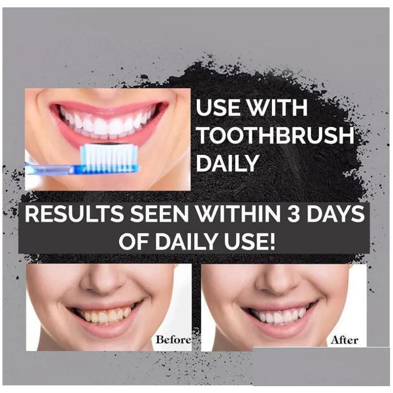 dropshipping daily use teeth whitening scaling powder oral hygiene cleaning packing premium activated bamboo charcoal powder teeth