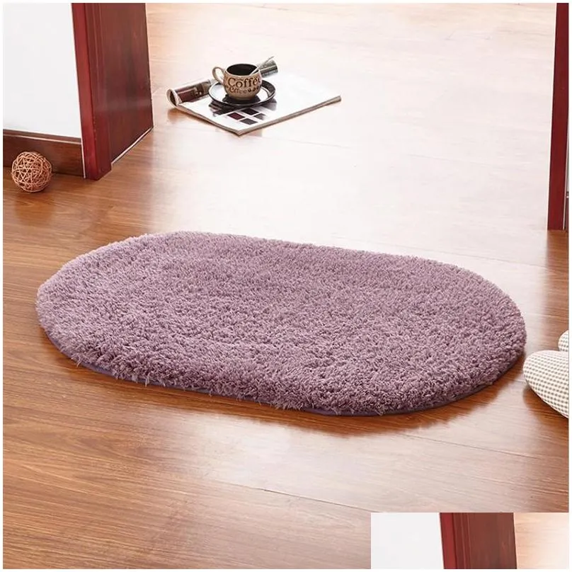 bath mats 40x60cm home cashmere bathroom bedroom floor mat shower rug nonslip oval bedside coffee table carpet product