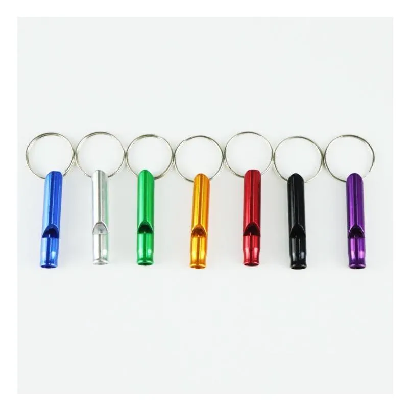 mental training emergency whistle keychain camping hiking outdoor sports tools multifunction animal pet dogs puppy train whistles