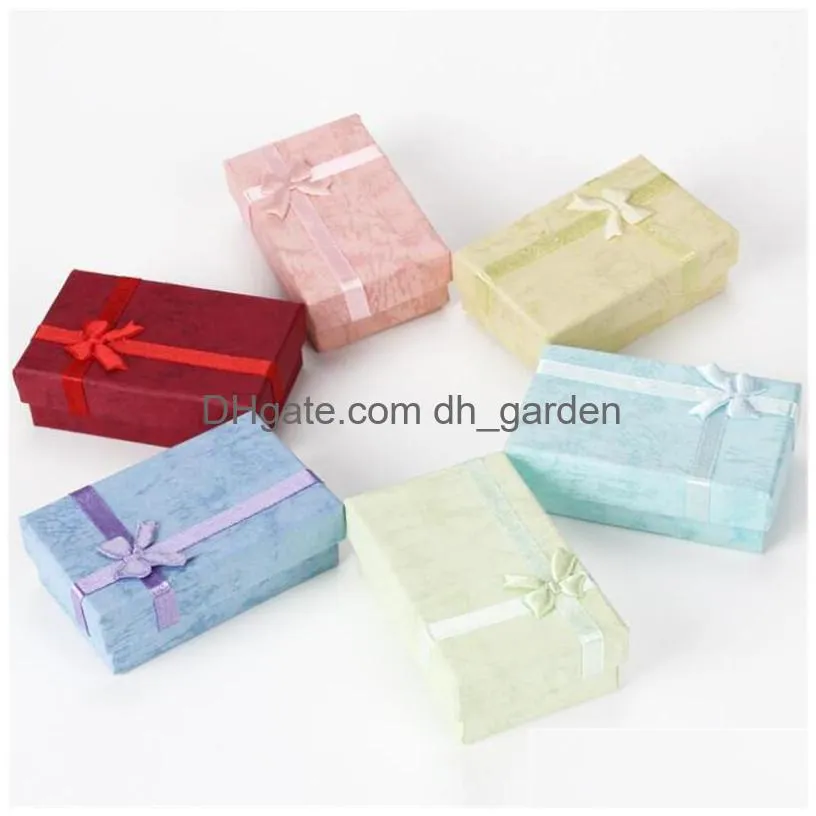 jewelry gift boxes cardboard ring cases with padding gifts paper box for earring jewellery pendants necklaces