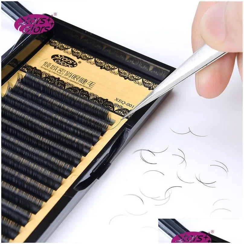 5 boxes faux mink eyelash hollow soft eyelash false lashes high quality single 0.07/0.10/0.15mm thickness makeup extention