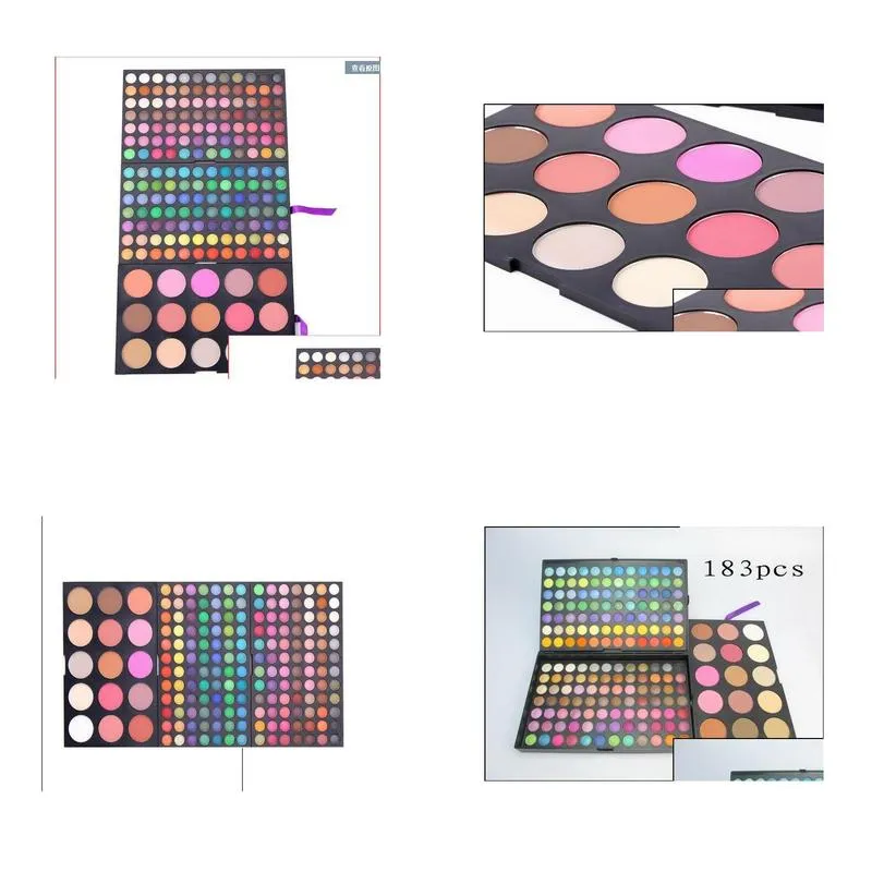 183 color makeup sets 168 matte eyeshadow 9 blushes 6 bronzers powder highlighter coloris cosmetic sets