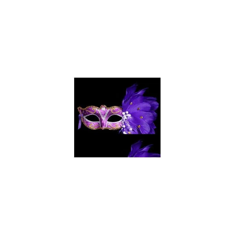 sexy lady mask eye masks nightclub fashion colorful feather party accessories for masquerade party halloween