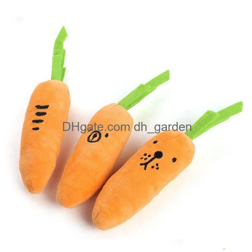 pet plush toy cartoon biteresistant plush sound radish expression dog toy vegetable carrot pet squeak toy puppy
