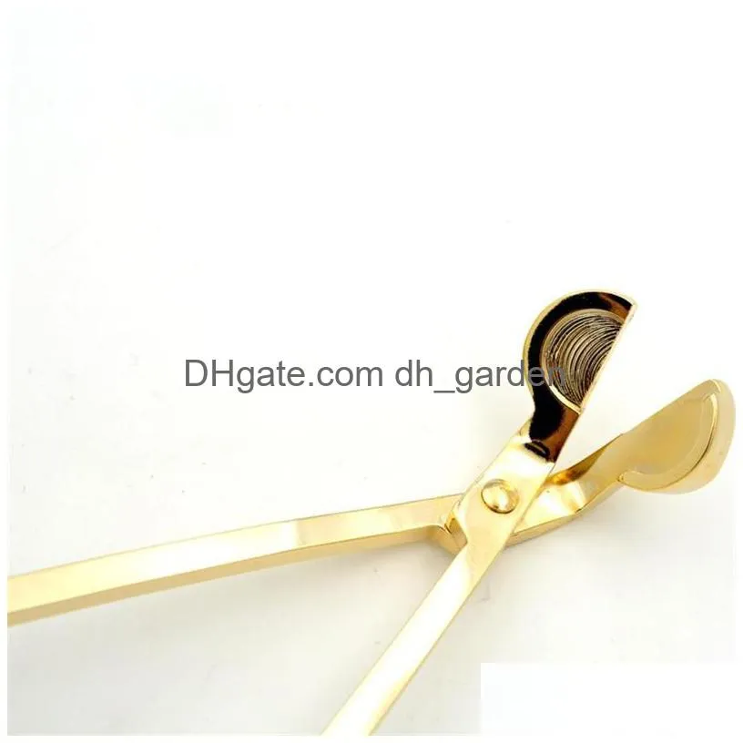 stainless steel snuffers candle wick trimmer rose gold candle scissors cutter oil lamp trim cutter t500709