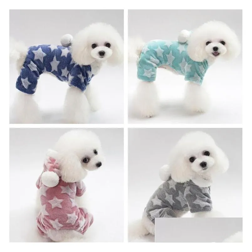 1 pcs dog costume soft coral fleece material pet clothes teddy poodle autumn winter warm dog apparel 5 size pet decoration