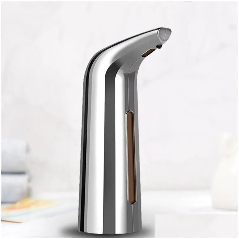 liquid soap dispenser 400ml automatic smart ir sensor touchless electroplated sanitizer dispensador for kitchen bathroom