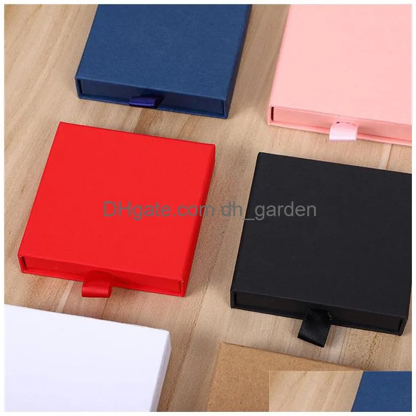 Sliding Cardboard Jewelry Boxes Bulk With Sponge Inserts And Lids