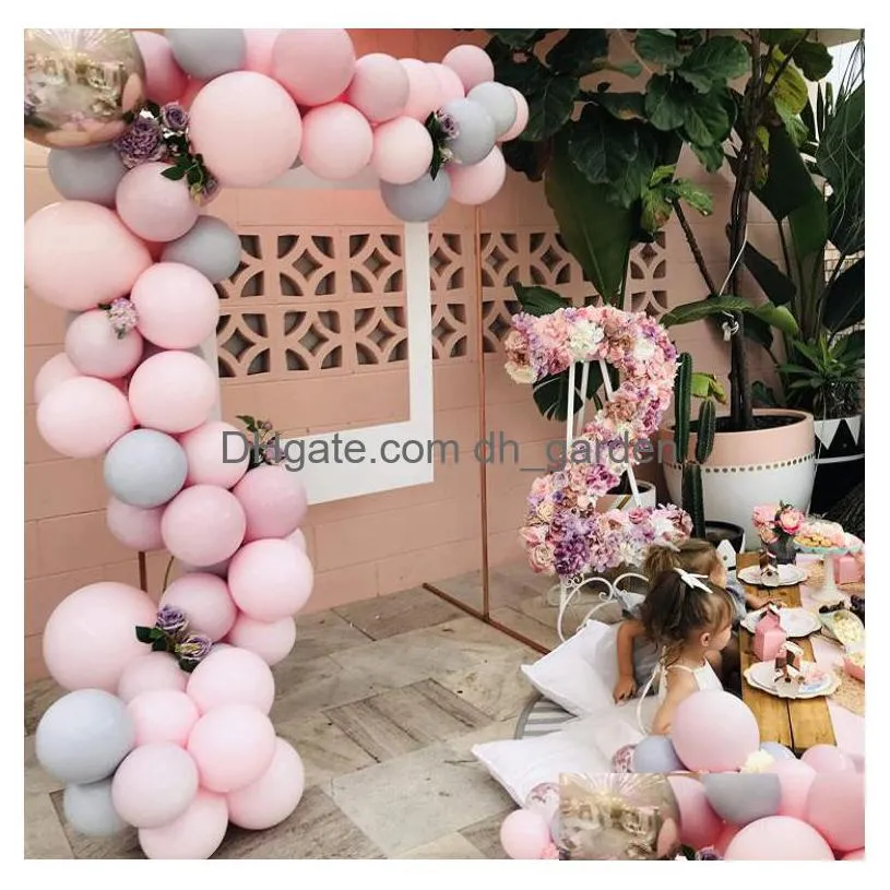 christmas party supplies balloon arch suit macaron 4d ball rose gold latex balloon chain