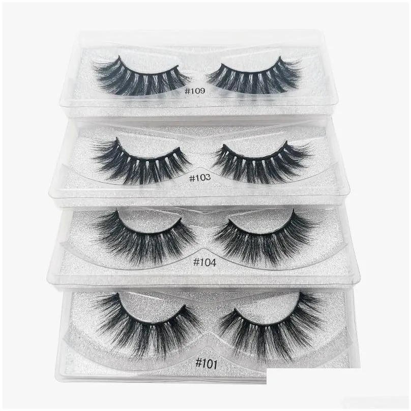 eyelashes wholesale 20/30/50/100 pairs 3d mink lashes natural false eyelashes hand made