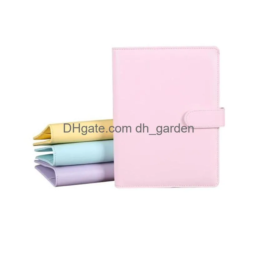 pu leather cover notebook clip a5 empty notebooks covers without paper faux leathers case spiral planners for filler papers