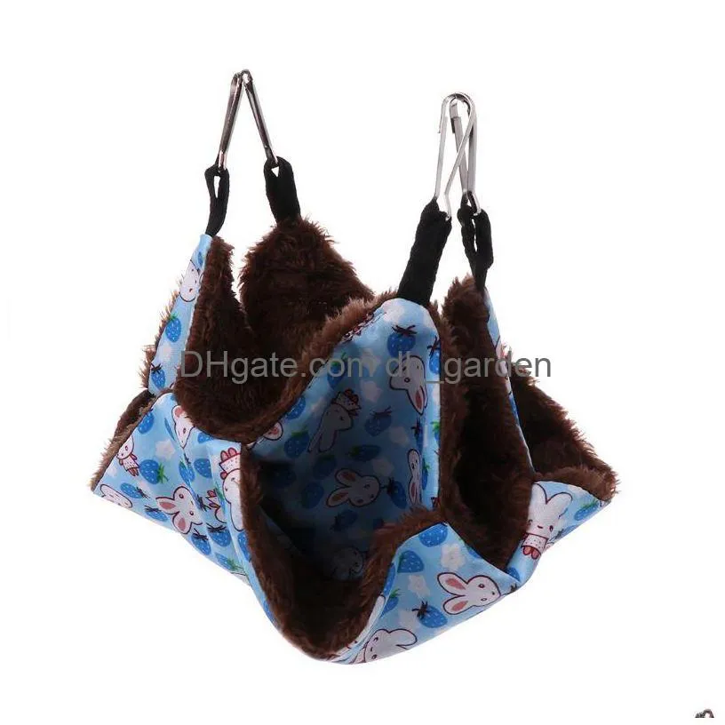 large pet birds hamster hanging house small animals squirrel cotton hammock beds nesters double layer rat squirrel warm house