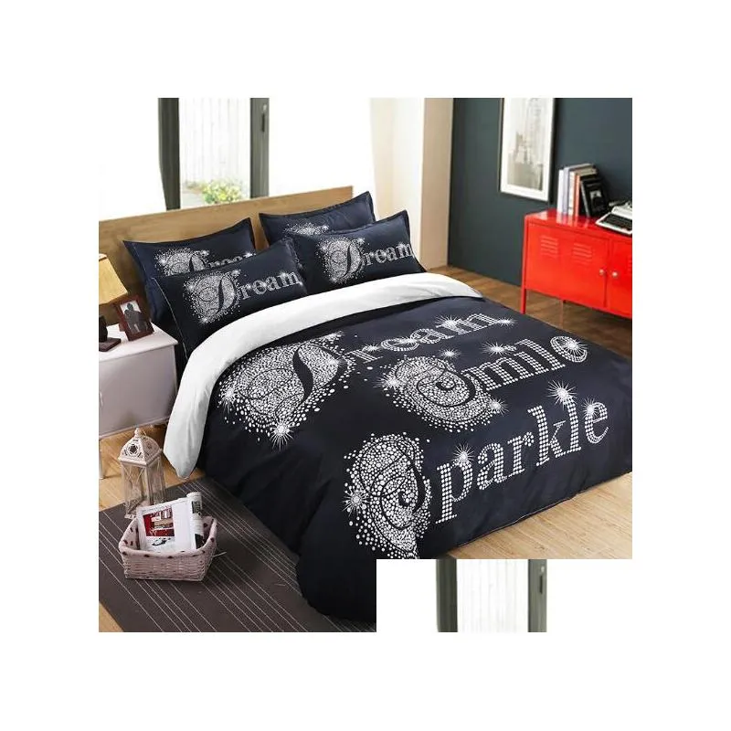 4 pcs bedding set for couple lover his side her couple home textiles soft duvet cover with pillowcases