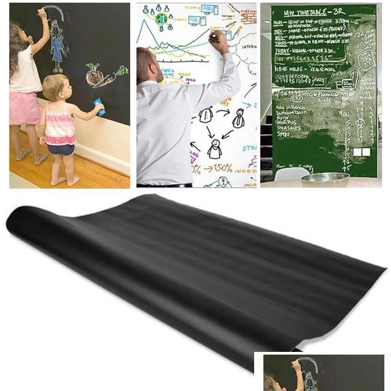 chalk board blackboard stickers removable draw decor mural decals art chalkboard wall sticker for kids rooms