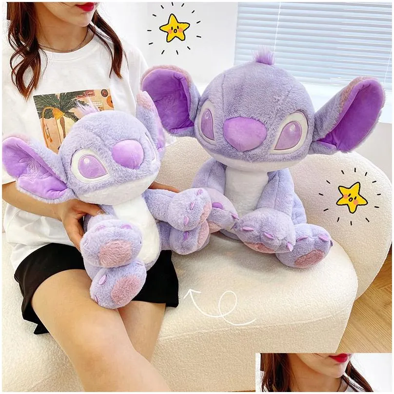 party favor purple stitch star baby plush doll to send girlfriend valentines day gift