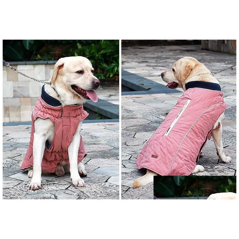 high quality dog clothes quilted puppy coat designer water repellent winter dog jacket vest retro cozy warm pet outfit clothes size