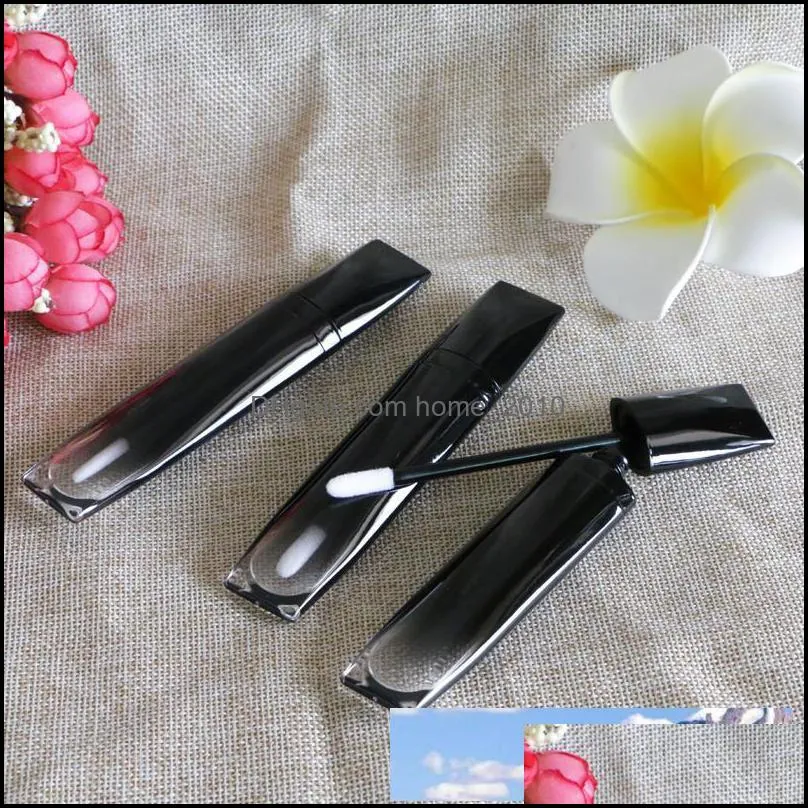 5ml gradient black empty lip gloss tube travel mini liquid batom lip serum sleeping mask base foundation containers bottles