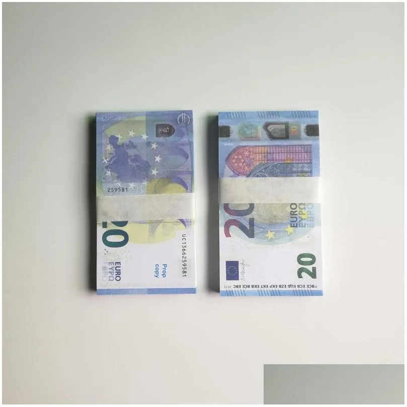 5pack fake money banknote party supplies 5 10 20 50 100 200 us dollar euros pound realistic toy bar props currency movie money fauxbillets copy 100