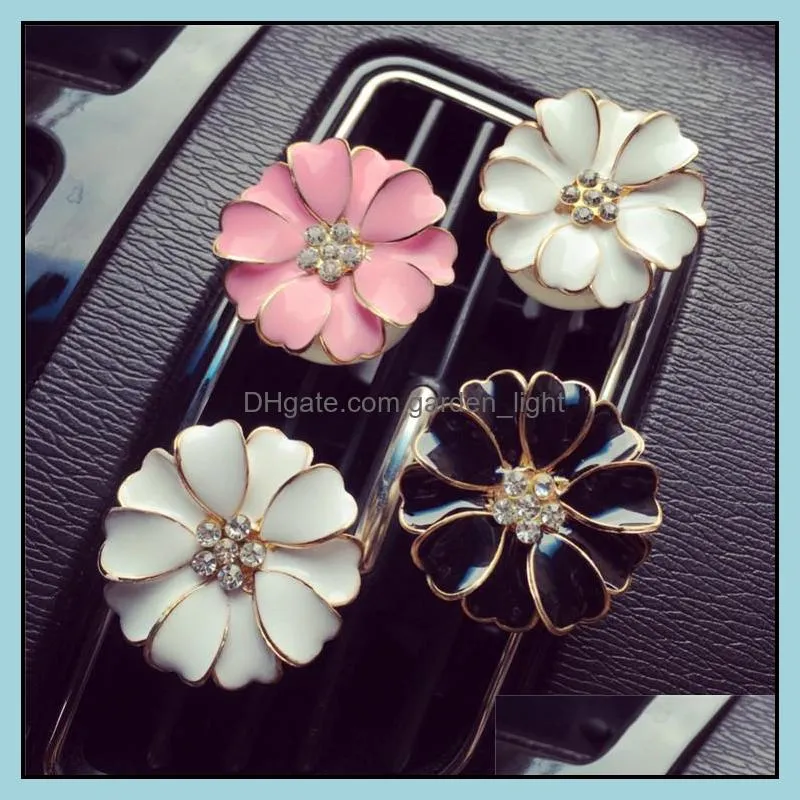 car perfume clip home essential oil diffuser for car outlet locket clips flower auto air freshener conditioning vent clip