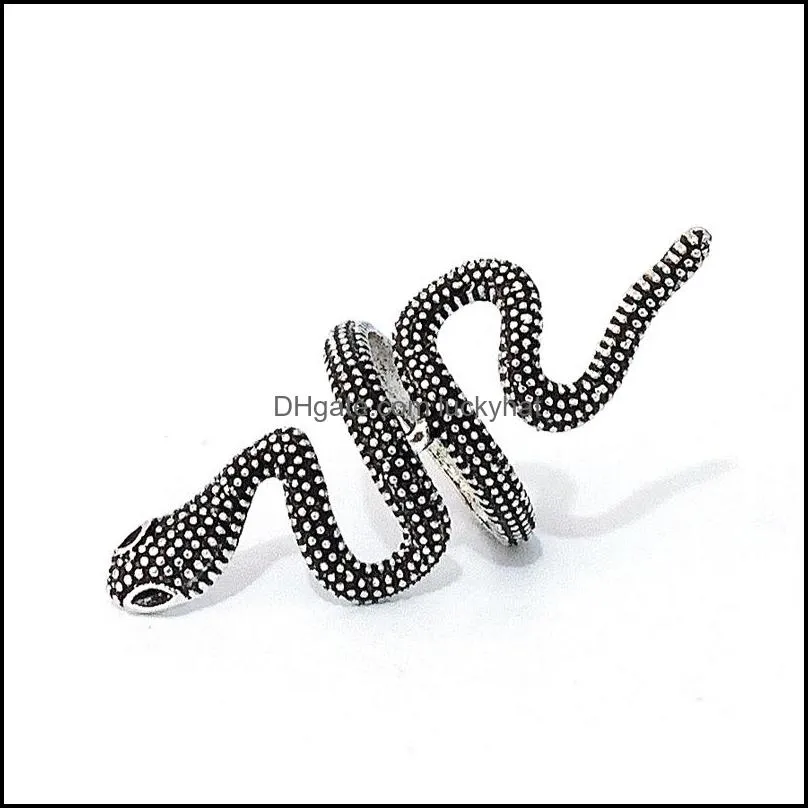 bulk lots 30pcs snake ring mix cool punk alloy charm men women partygift jewelry