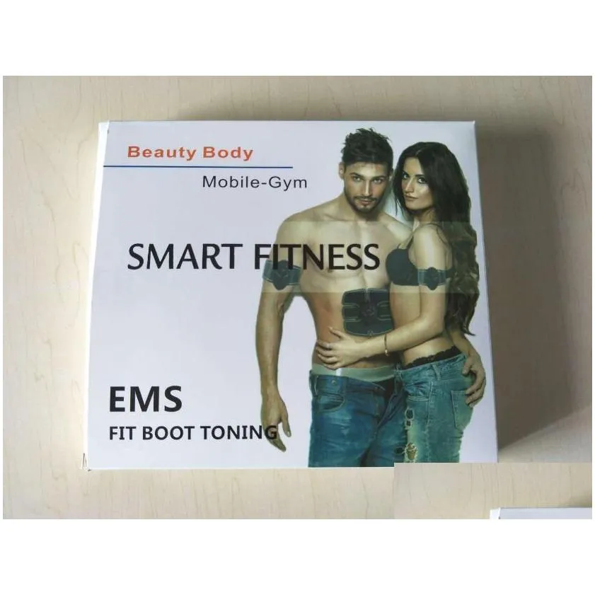 ems wireless muscle stimulator smart fitness abdominal training device electric slimming belt stickers body slimming belt unisex j1755