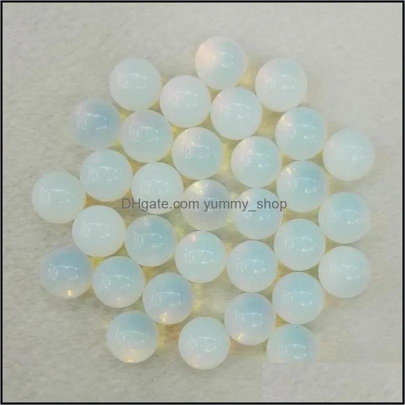 10mm natural stone loose beads lapis lazuli rose quartz turquoise opal agate 7chakra diy nonporous round ball beads