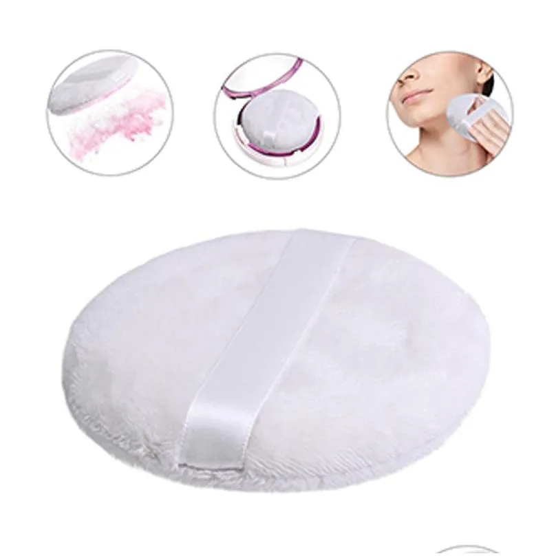 powder puff beauty items powderfoundation body puff with ribbon ultra soft washable