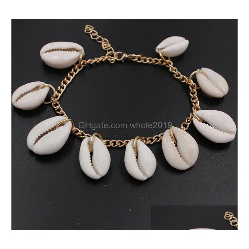 bohemia fashion jewelry shell anklets summer beach barefoot ankle bracelet on ankle bracelet lady accessories