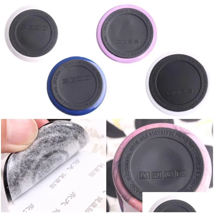 antislip cup tumblers mat silicone coaster round drinking bumpers rubber bottom waterproof heat resistant for 20oz 30oz tumbler water bottle sticker