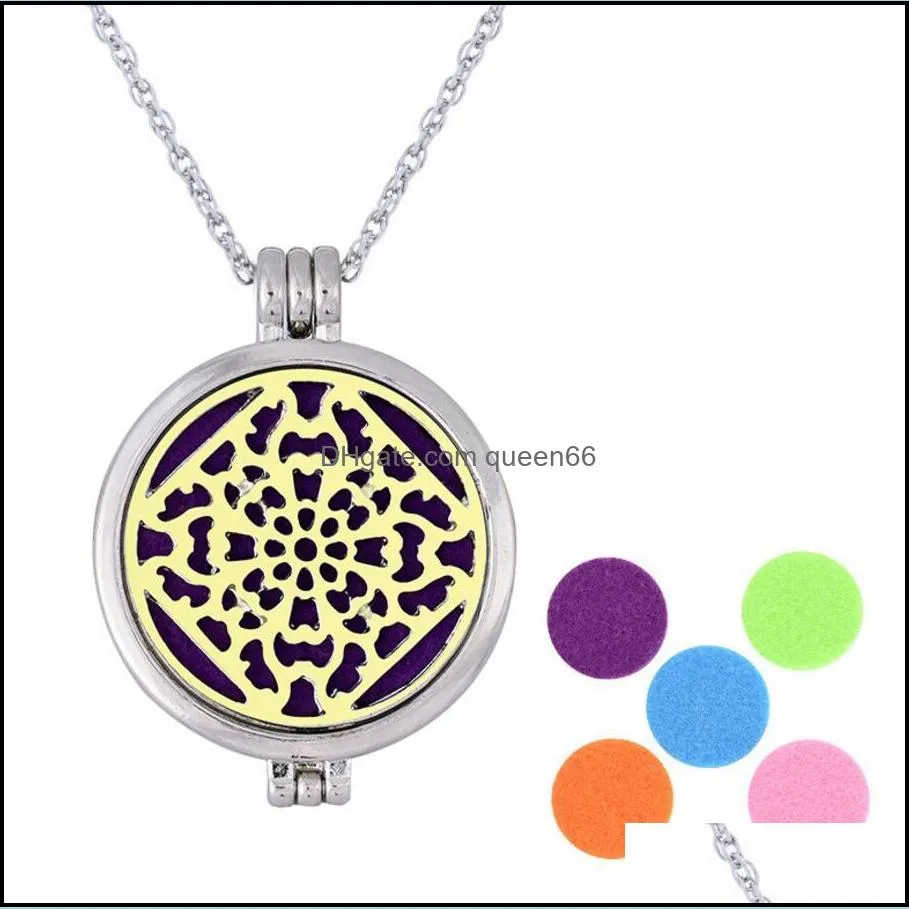 locket necklace aroma jewelry magnetic butterfly felt pads diffuser necklaces