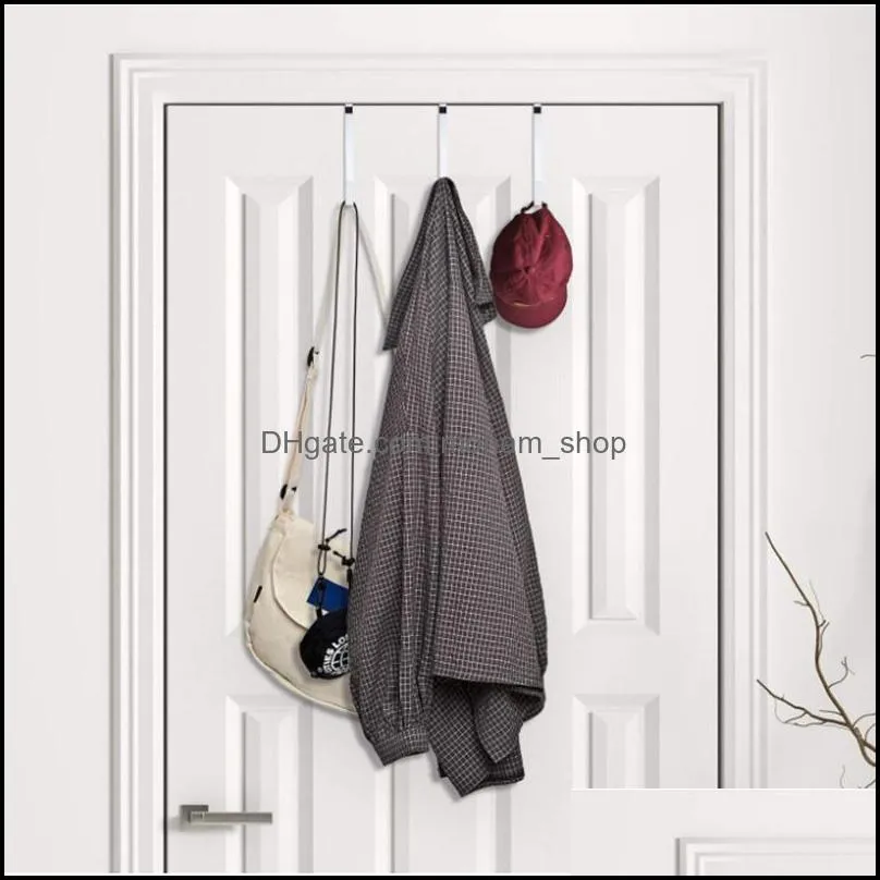 sturdy removable metal over the door hooks bathroom organizer rack clothes coat hat towel hanger kitchen holder wreath hook by sea