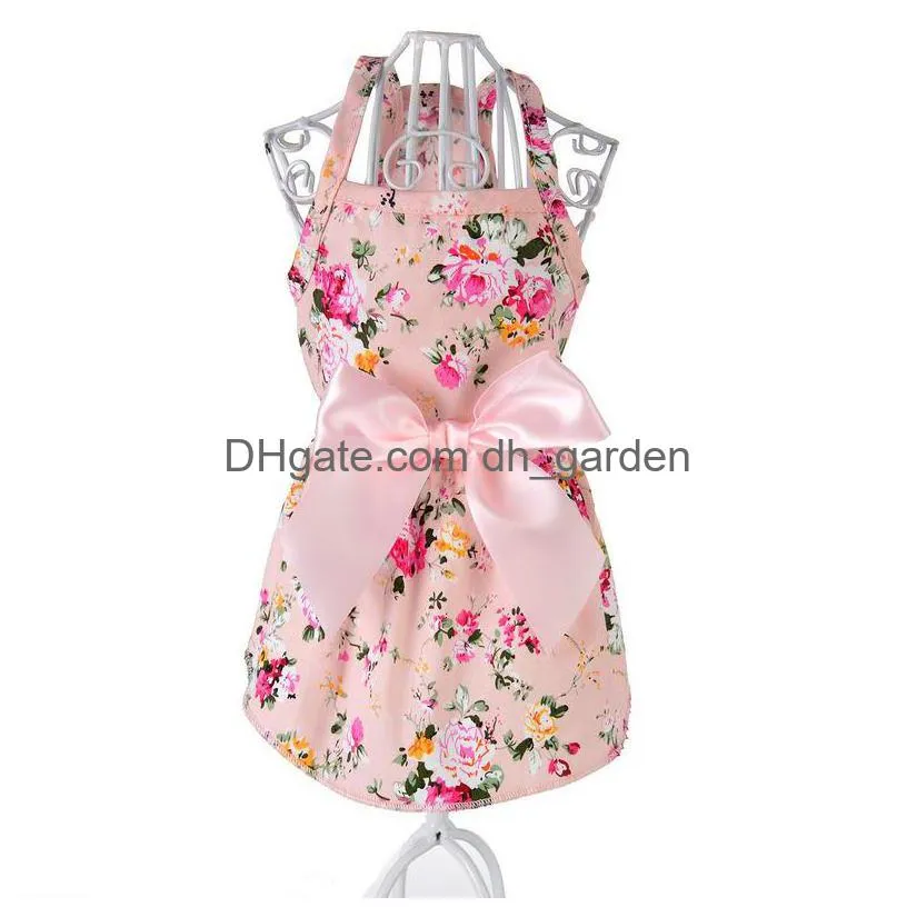 2020 new pet dog clothes dress sweety princess dress teddy puppy wedding dresses fot dog small medium dogs pet accessories