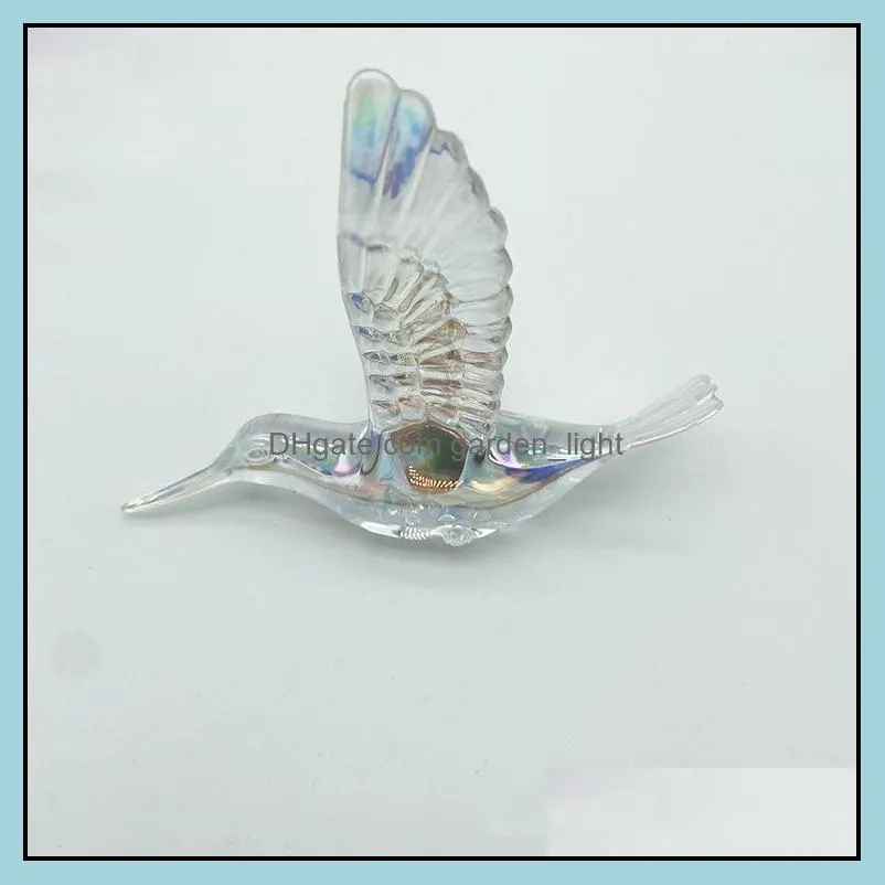 crystal clear acrylic bird christmas tree decoration home party wedding stage pendant decoration