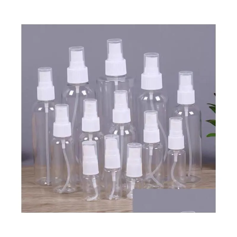 hot best 15ml 30ml 50ml 60ml 100ml transparent plastic spray bottle atomizer pumps for  oils travel perfume bulk portable