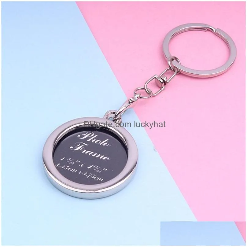 creative photo frame couple keychain personality photo frame key chain creative gifts 5 styles key ring can be customized lettering