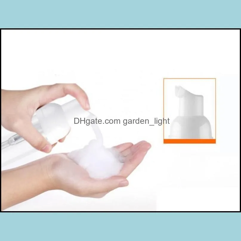 30ml 60ml plastic soap dispenser bottle clear white foam pump mousses liquid lotion shampoo foaming bottles
