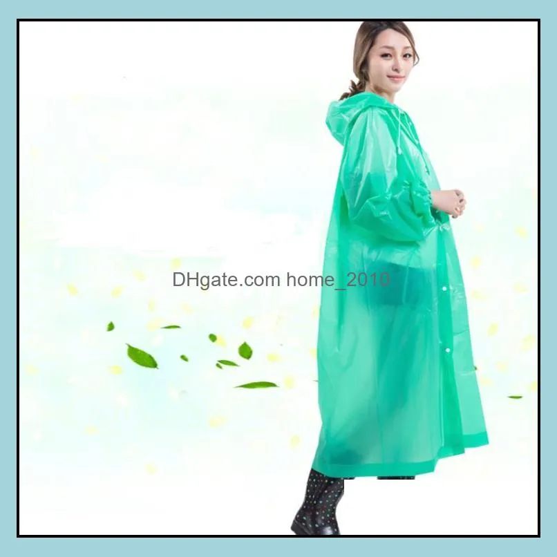 non disposable hooded raincoat long thicken poncho outdoor hiking rain coat waterproof windproof rainwear fashion portable poncho