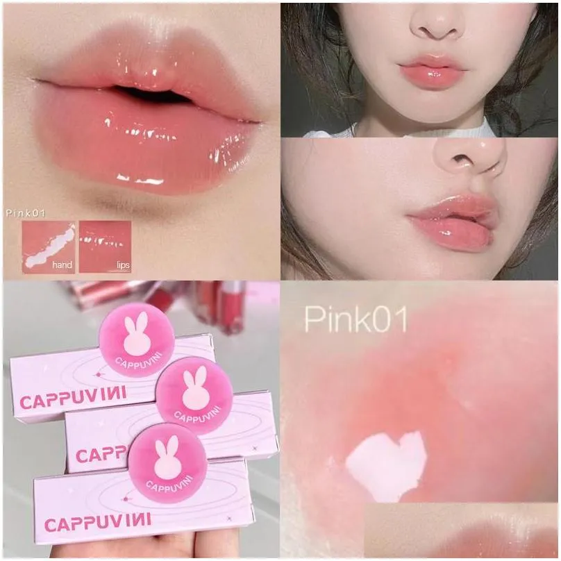lip gloss pink tube glossy glaze waterproof transparent lipstick moisturizing oil sexy red tint makeuplip