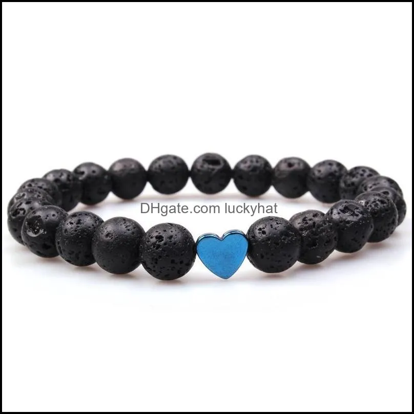 heart bracelet for women men jewelry adjustable macrame beaded bracelet for women natural stone braceletheart shaped natural stone
