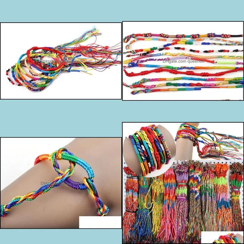 bracelet girls luxury colorful purple infinity bracelet handmade jewelry braid cord strand braided friendship bracelets