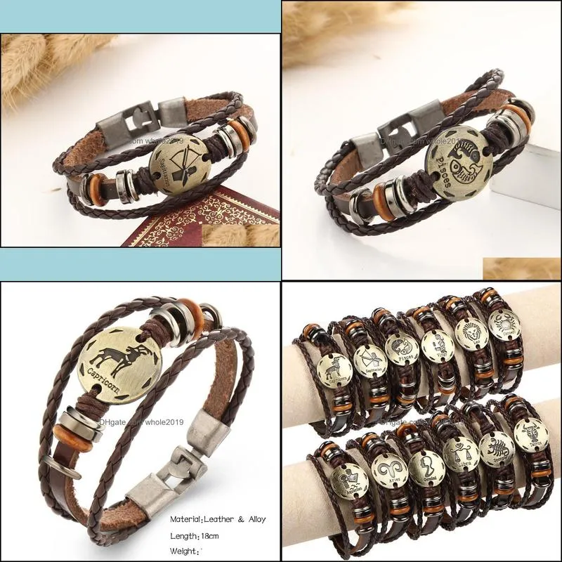 charms bracelets for men women punk bangles gold  head wristband adjustable cuff leather bracelet