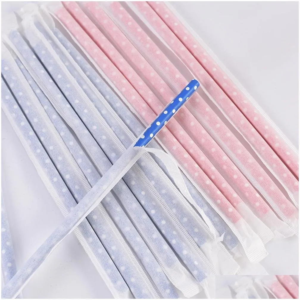 us stock paper straw environmental colorful straight drinking straw wedding kids birthday party decoration supplies dispette fy4148