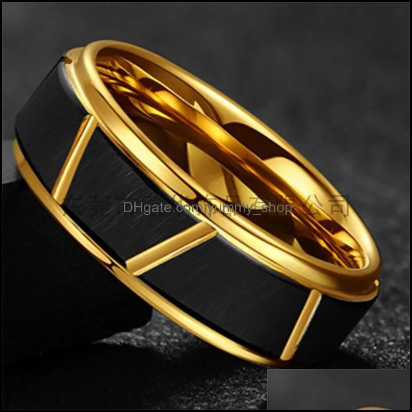 korean hot tungsten gold ring for men 815 r2