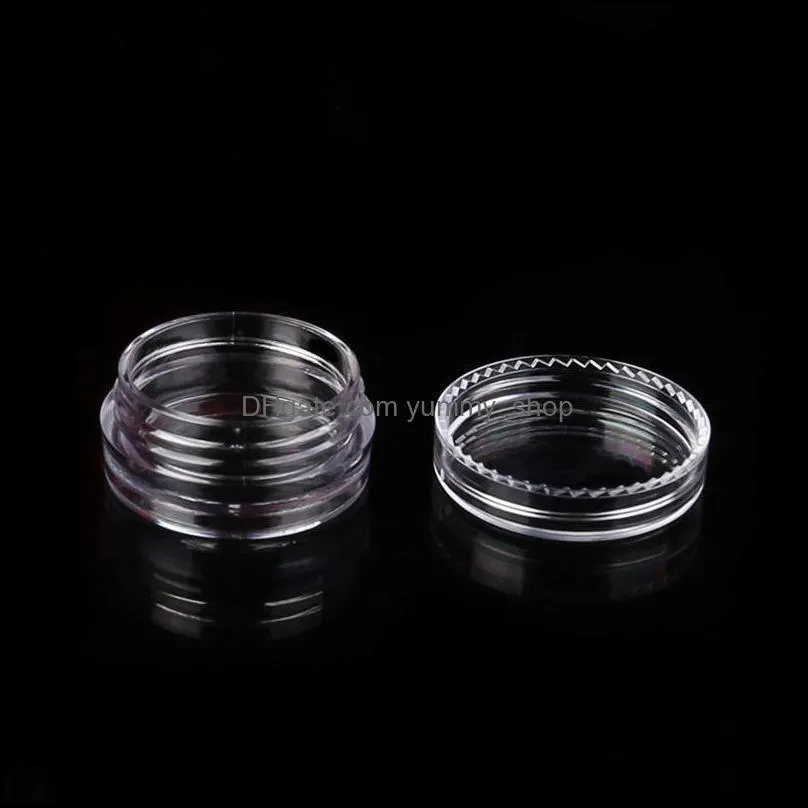 2.5g clear plastic jars eyeshadow nail polish powder cosmetic jars cream bottle pet plastic jar nude cosmetic container