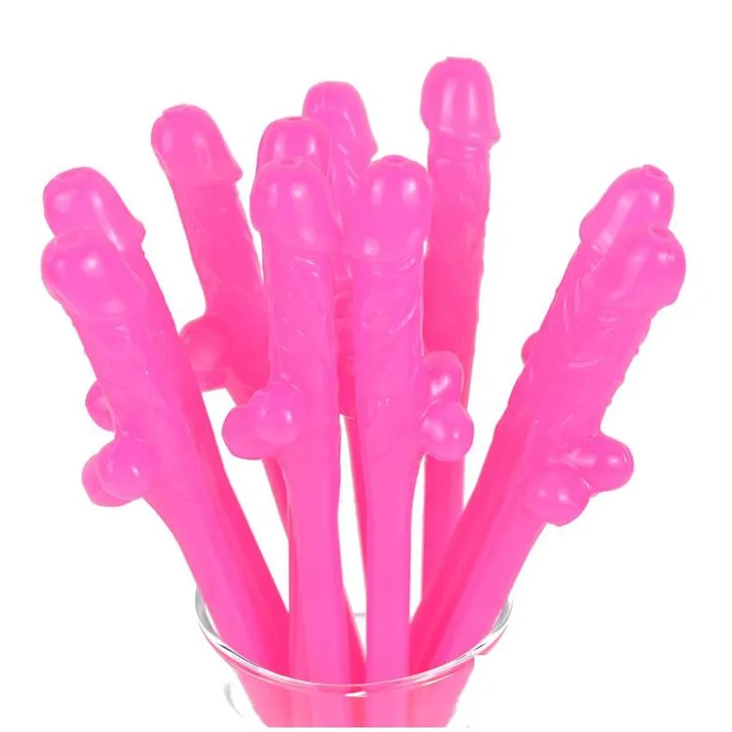 10pcs/lots bachelorette party straws plastic novelty drink straw for night bar